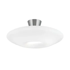 Blanc loftlampe, opalglas, mat nikkel