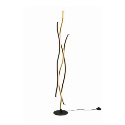 Blaze LED-gulvlampe med lysdæmper, CCT, messing