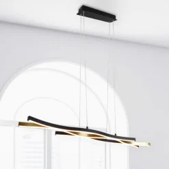 Blaze LED-pendel, CCT, dæmpbar, messing