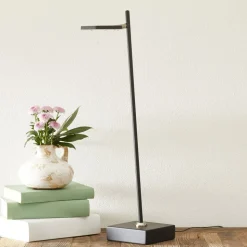 Block LED-bordlampe, dæmpbar, sort