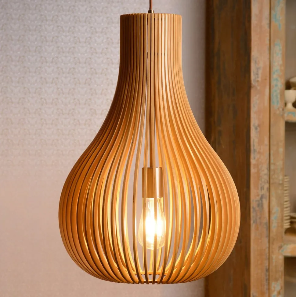 Bodo pendellampe, lyst træ