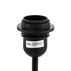 Bordlampe Conchiglia med dekoreret fod