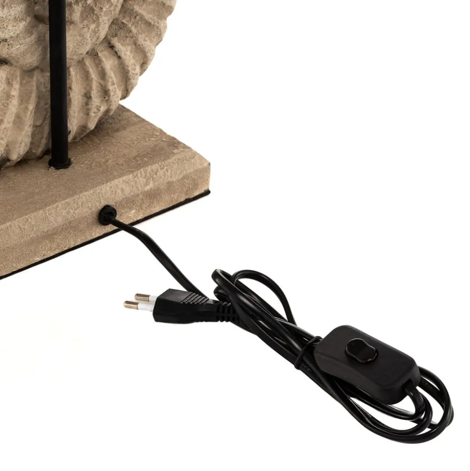 Bordlampe Conchiglia med dekoreret fod