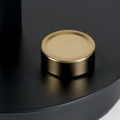 Bordlampe Dotty, messing, højde 45 cm, fod, dæmper, GU10