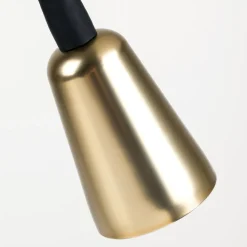 Bordlampe Dotty, messing, højde 45 cm, fod, dæmper, GU10