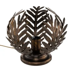 Bordlampe Felce som bregne i bronze, højde 24 cm