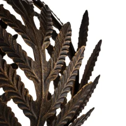 Bordlampe Felce som bregne i bronze, højde 24 cm