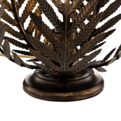 Bordlampe Felce som bregne i bronze, højde 24 cm