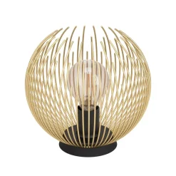 Bordlampe fra Venezuela, skærm af gyldne stænger