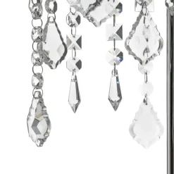 Bordlampe Laila med krystalophæng, 2 lyskilder