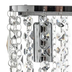 Bordlampe Laila med krystalophæng, 2 lyskilder