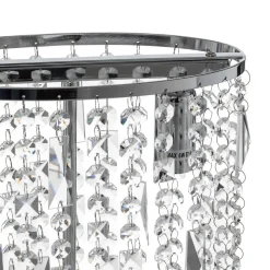 Bordlampe Laila med krystalophæng, 2 lyskilder