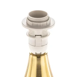 Bordlampe Ottone med tekstilskærm, messing