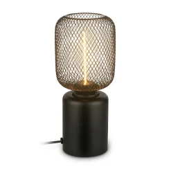 Bordlampe Rist, sort, højde 22 cm, metal