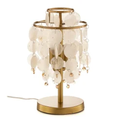 Bordlampe Ruben med perlemorskiver