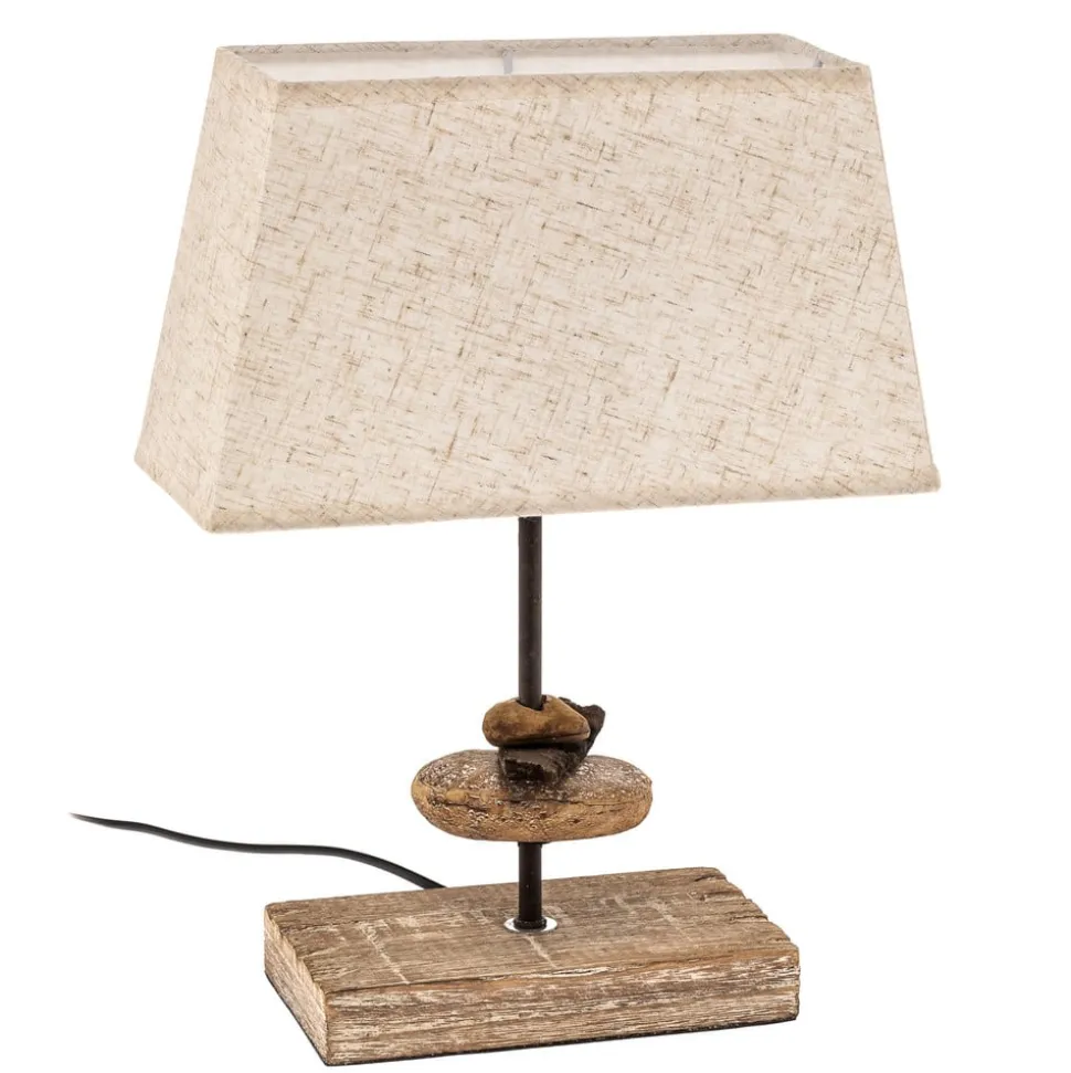 Bordlampe Seregon med stofskærm, højde 39 cm