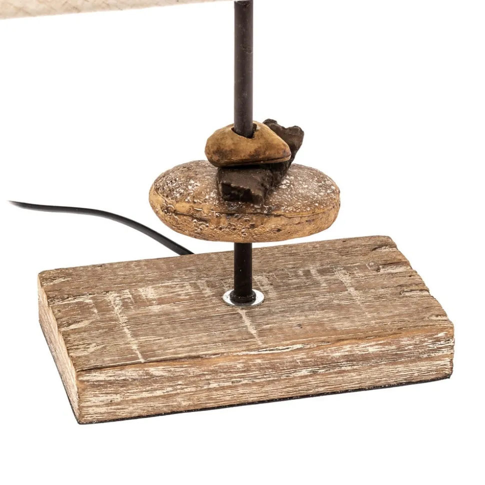 Bordlampe Seregon med stofskærm, højde 39 cm