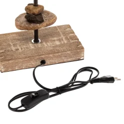 Bordlampe Seregon med stofskærm, højde 39 cm