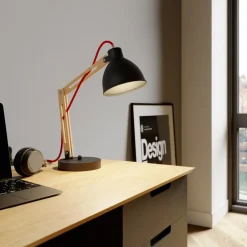 Bordlampe Skansen, justerbar, sort