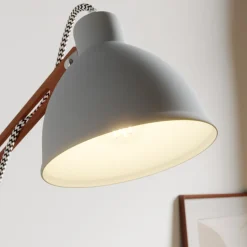 Bordlampe Skansen, justerbar, grå