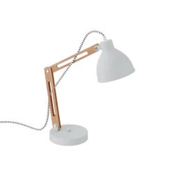 Bordlampe Skansen, justerbar, grå