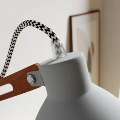 Bordlampe Skansen, justerbar, grå