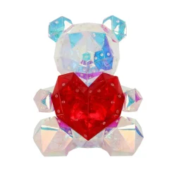 Bordlampe til børneværelse Brondar bjørn, rød, højde 32 cm