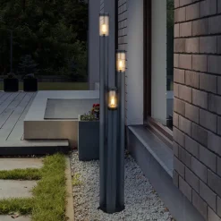 Boston lygtepæl, antracit, 3 lyskilder