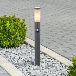 Boston stibelysning, højde 80 cm, med sensor