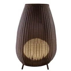 Bover Amphora 02 terrasselampe, brun rattan