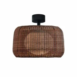 Bover LED-loftlampe Fora, grafitbrun/brun, Ø 50 cm