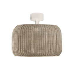 Bover LED-loftlampe Fora, naturhvid/beige, Ø 50 cm