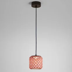 Bover Nans S/16 LED udendørs pendel, rød