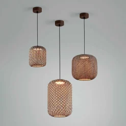 Bover Nans S/21 LED udendørs pendel, brun