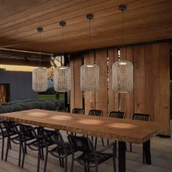 Bover Nans S/31.2 LED udendørs pendel, brun