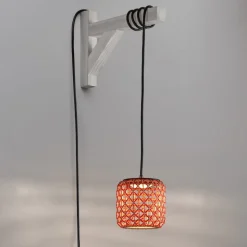 Bover Nans S/16/H LED-hængelampe med stik, rød