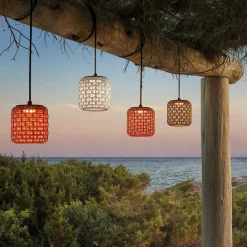 Bover Nans S/16/H LED-hængelampe med stik, rød