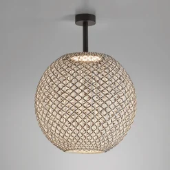 Bover Nans Sphere PF/80 LED udendørs loftslampe brun