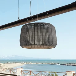 Bover udendørs hængelampe Fora 90, grafitbrun/brun, E27