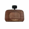 Bover udendørs loftlampe Fora, grafitbrun/brun, Ø 50 cm