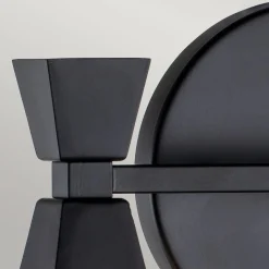 Bowtie væglampe til badeværelset, mat sort, 2 lk