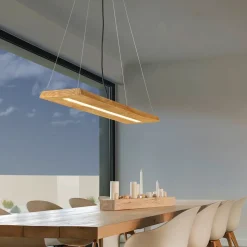 Brad LED-pendel lavet af træ