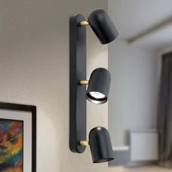 Bradley væglampe 3 lyskilder, drejelig