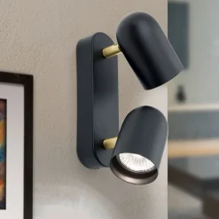 Bradley væglampe 2 lyskilder, drejelig