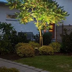 Bredstrålende LED udendørs spotlight Amalfi