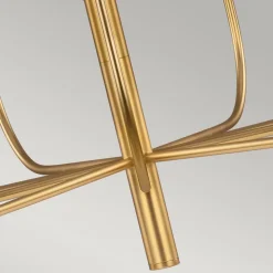 Brianna lysekrone, 9 lyskilder, bruneret messing