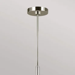 Brianna lysekrone, seks lys, poleret nikkel