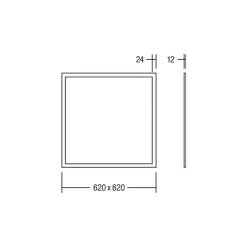 BRUMBERG Ailis LED-panel mikroprisme 3000K DALI