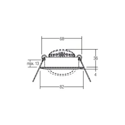 BRUMBERG BB03 indbygning DALI samleboks krom