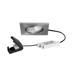 BRUMBERG BB25 indbygningsspot IP65 RC tilslutningsdåse mat nikkel